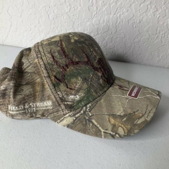 Field & Stream Ox Blood Women\'s Mesh Back Camo Hat Realtree Xtra New With Tags